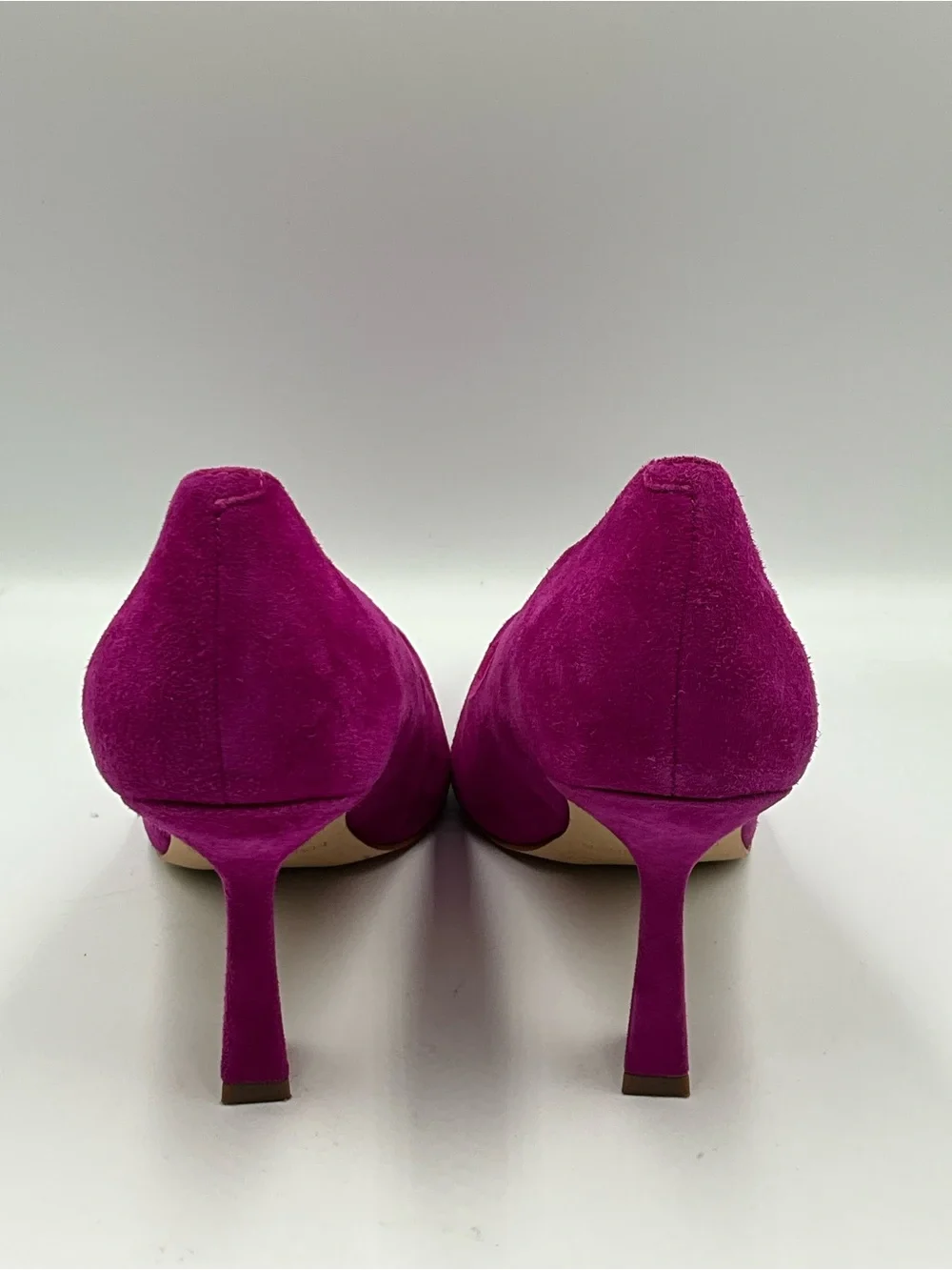 Marc Fisher Pumps Size 8.5 Pink Fuchsia Suede Pointed-Toe Pumps Stylish Heels - Picture 5 of 7